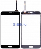 Сенсорное стекло (тачскрин) для Meizu M5 Note, черное