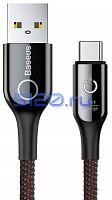 ������ USB - TYPE-C Baseus C-Shaped Light Intelligent power-off 1M