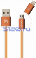 ������ USB - Lightning + Micro USB 2�1 Remax Aurora RC-020t, ���������